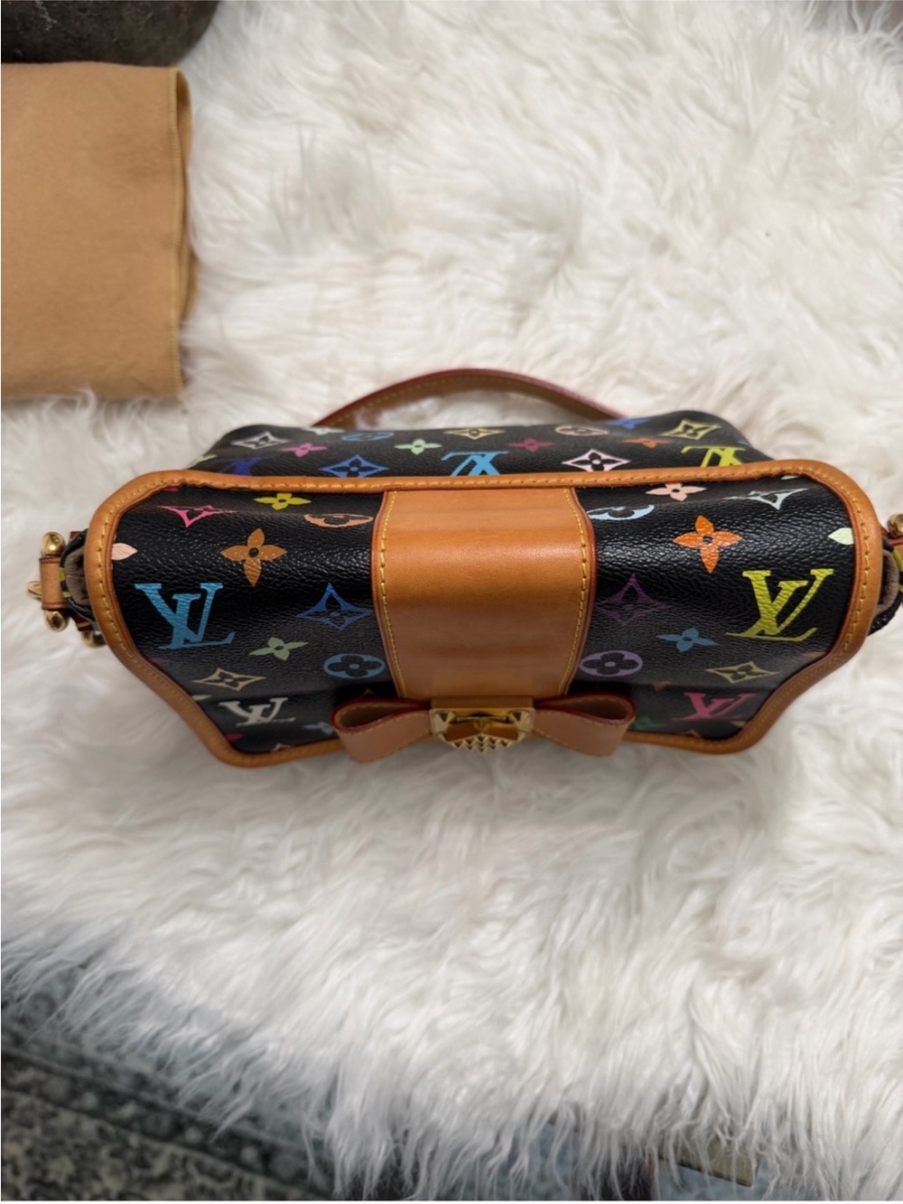 Authentic✨Louis Vuitton Murakami Multicolore
Patti Noir Black Shoulder Bag✨ - Picture 4 of 13